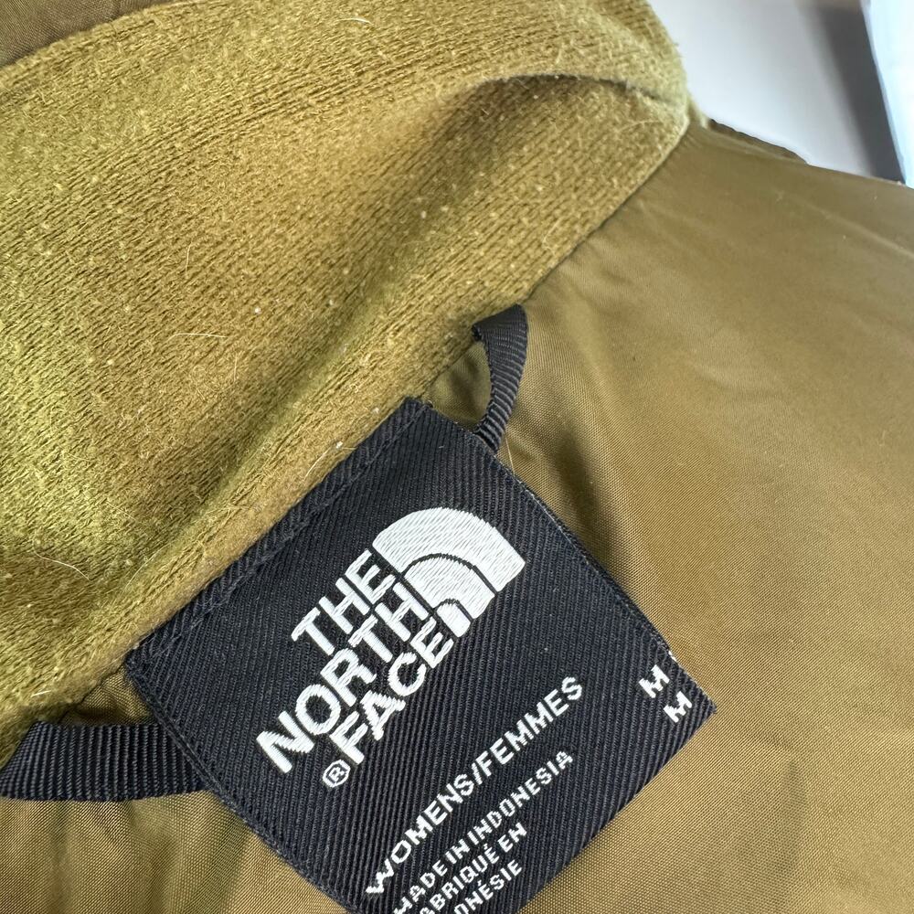 The North Face Olive Green Women's Insulated Jacket Quilted Full Zip Sz M Medium - Picture 7 of 9